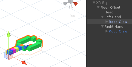 Robo Claw from MagicaVoxel imported into Unity
