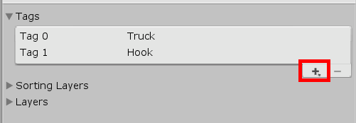 Unity Tags with Truck and Hook Tags shown